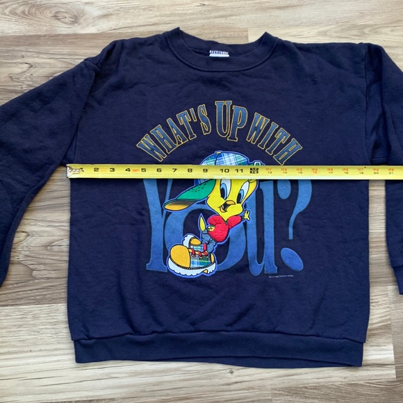 Looney Tunes What’s Up With You Tweety Bird sweatshirt Xl 1997 Warner Brothers - Picture 3 of 7
